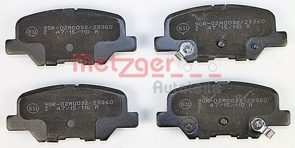 METZGER Bremsbelagsatz, Scheibenbremse